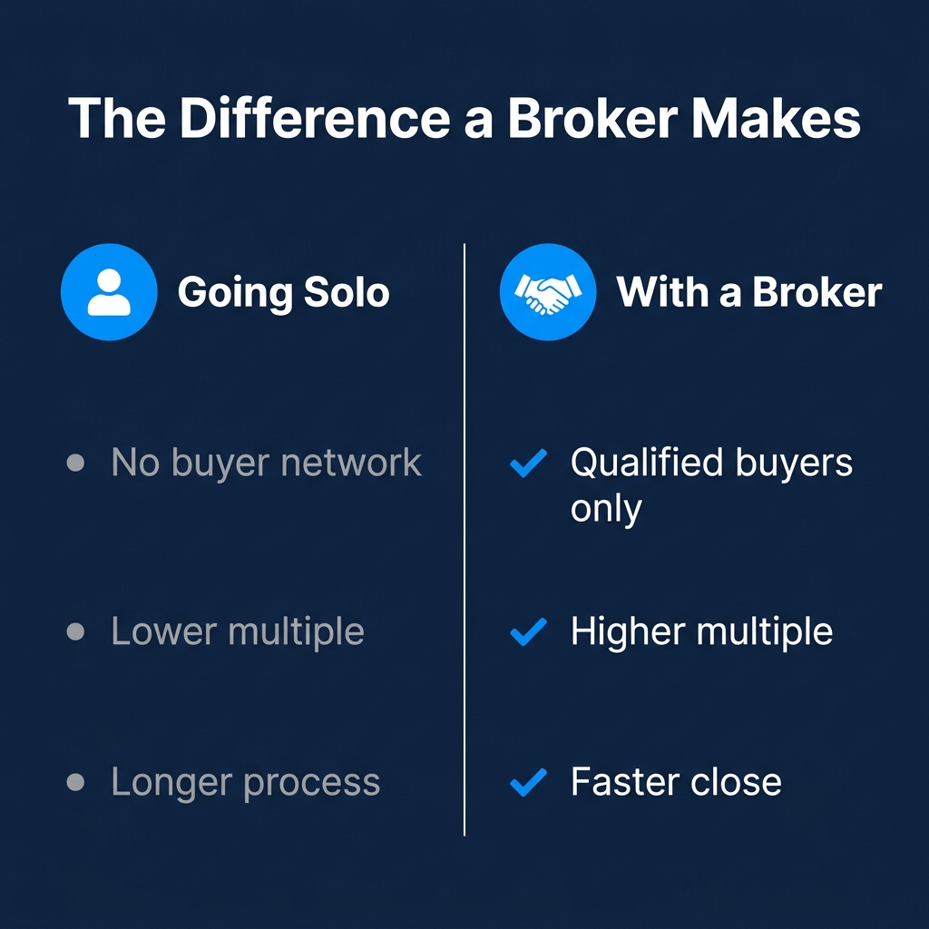 Using a mobile app broker vs going solo: deal outcome comparison